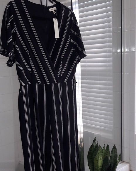 Pants - Striped Jump Suit